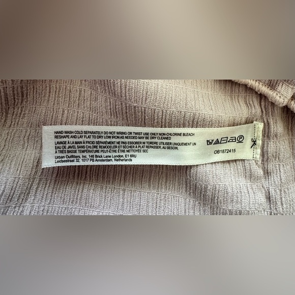 Free People Purple Smocked Ruffled Crop Top - Picture 8 of 9